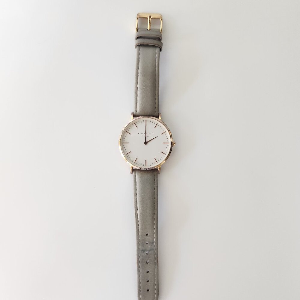 ROSEFIELD Bowery Leather Strap Ladies Watch